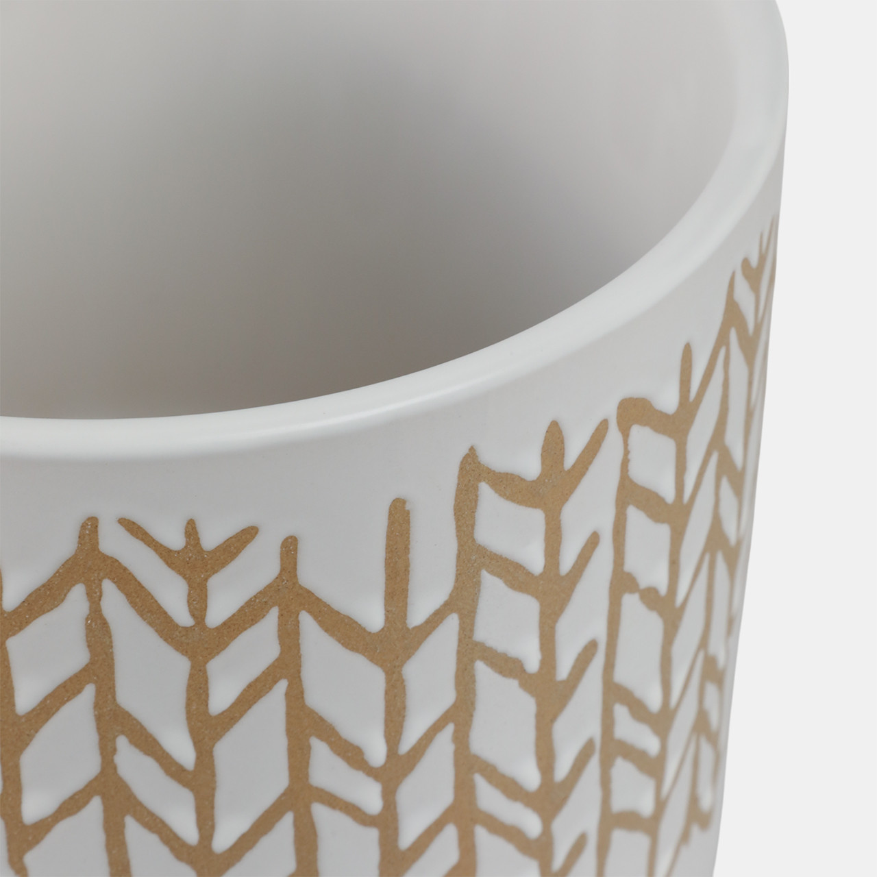 Coleworth Set Of 2 Ivory Planter 9 (In) - Image 3
