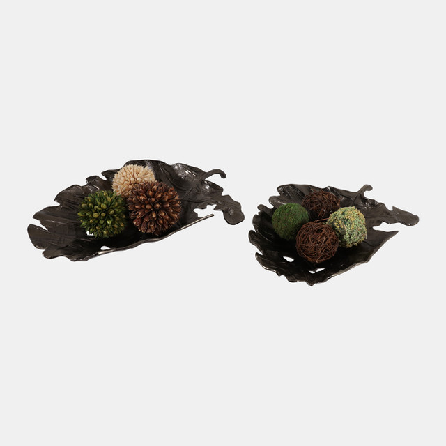 Declanlake Set Of 2 Bronze Bowls 4 (In) - Image 4