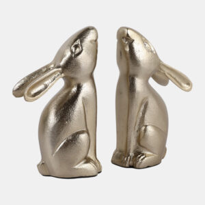 Ramonaham Set Of 2 Gold Bookends 7 (In)