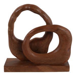 Bondham Abstract Wooden Sculpture 15(In)